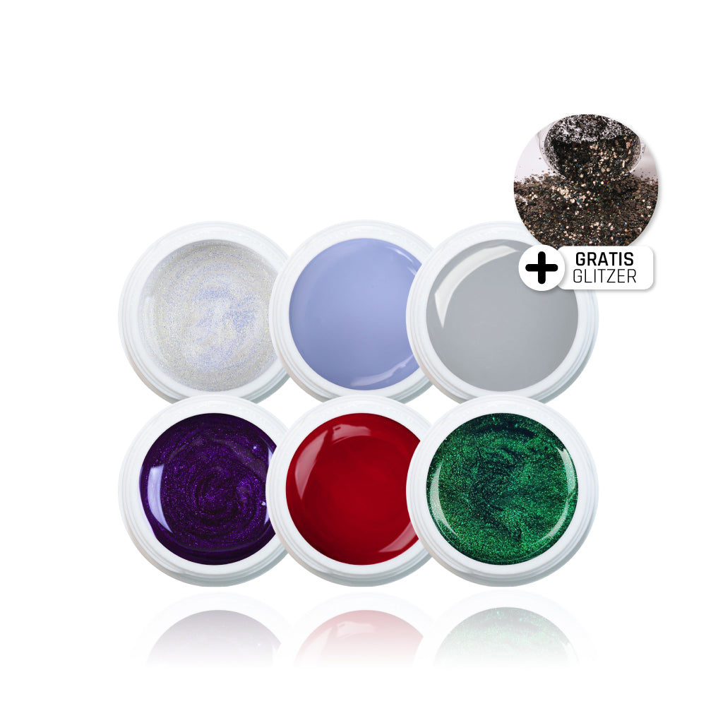 Winter Farbgel Set 6 Stück*